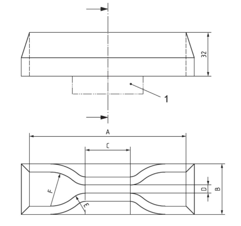 IS 3400 -TYPE 1-SPECIMEN CUTTING DIE